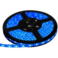 Hauty Waterproof Blue Led Strip Light, 16Ft/5M Smd5050 300 Leds Dc12V Flexible Cuttable Led Tape (No 12V Power Plug/Adapter)