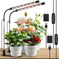 Lpmzmbl Grow Light Led Plant Light For Indoor Plant Growing Full Spectrum Desk Grow Lamp With Base 10 Dimmable Levels Plant L