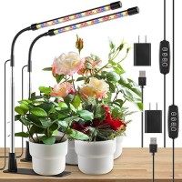 Lpmzmbl Grow Light Led Plant Light For Indoor Plant Growing Full Spectrum Desk Grow Lamp With Base 10 Dimmable Levels Plant L