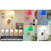 Wall Sconces Lights No Wiring Required For Installation Sconces Remote Control Dimmable Farmhouse Lamp Battery Operated For