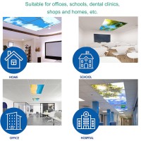 Lorougei Fluorescent Light Covers For Ceiling Light Diffuser Panels-Outer Space Pattern-Light Filters Ceiling Led Ceiling Light Covers-Office & Classroom Decorations,Multicolor