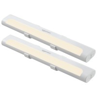 Amazon Basics Led Stick On Lights Battery Operated Wireless 65 Lumens Portable Light Under Cabinet Lighting Closet Kitche