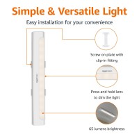 Amazon Basics Led Stick On Lights Battery Operated Wireless 65 Lumens Portable Light Under Cabinet Lighting Closet Kitche