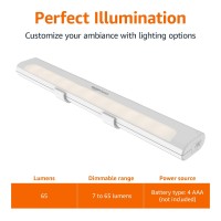 Amazon Basics Led Stick On Lights Battery Operated Wireless 65 Lumens Portable Light Under Cabinet Lighting Closet Kitche