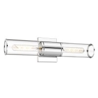 Metwet Bathroom Vanity Light Fixtures Chrome Wall Lights In Clear Glass Indoor Wall Sconce Modern Wall Light Up And Down Wall