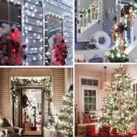 197Ft Christmas Lights Outdoor, 600 Led Twinkle Fairy Lights String With 8 Modes, Waterproof Christmas String Lights Green Wire, Xmas Tree Lights For Home, Indoor Outdoor Christmas Decor (White)