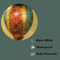 Garden Mile Solar Powered Multi-Colour Hot Air Balloon Hanging Lantern Colourful Metal Solar Light For Garden Outdoor Indoor Use Hanging Lanterns Garden Light Outdoor Solar Lights Novelty