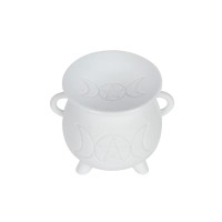 Material Ceramic Design Cauldron Triple Moon Suitable for Diluted Fragrance Oil Wax Melts Please Note Fragrance Oil And Melts Are Not Included Tealight Not Included Packaging Boxed Polyfoam