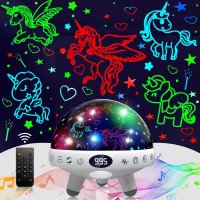 Yachance Unicorn Gifts Toys For 112 Year Old Girlsunicorn Night Light Projector For Girlskids White Noise Machine With Baby N