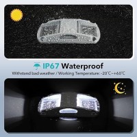 Agptek Solar Driveway Lights 4 Pack Solar Deck Lights Outdoor Dock Marine Lights Led Dock Lights Solar Powered Waterproof Drive