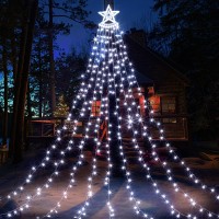 Quntis Waterfall Christmas Tree Lights With 12