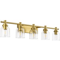 Solfart Bathroom Light Fixtures Wall Light Fixtures Gold Vanity Light Fixture 5 Light Bathroom Vanity Light