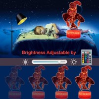 Superhero Gifts 3D Night Lights For Kids, Superhero Toys For Boys, Spider Hero Night Light Kids With 16 Colors Changing Remote Smart Touch, Cool Gifts Toys For Boys Men Girls, Lights For Bedrooms