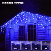 Icicle Lights Outdoor 40 Ft 432 Led Icicle Christmas Lights With 81 Drops 8 Modes Icicle String Lights With Remote Timer W