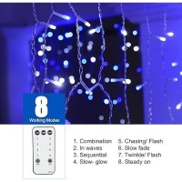 Icicle Lights Outdoor 40 Ft 432 Led Icicle Christmas Lights With 81 Drops 8 Modes Icicle String Lights With Remote Timer W