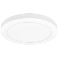 Maxxima 15 In Led Flush Mount Ceiling Light Fixture 2100 Lumens 5 Cct 2700K5000K Round Color Selectable Panel Light Dimmab