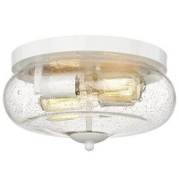 Darkaway Farmhouse Ceiling Light Fixtures Flush Mount Indoor Outdoor Ceiling Light With Seeded Glass Shade For Hallway Kitchen B