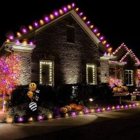 Anycosy Halloween Lights 328 Ft 50 Led C9 Halloween Color Change Lights With Remote And Timer Function Waterproof And Connecta