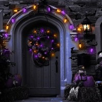 Anycosy Halloween Lights 328 Ft 50 Led C9 Halloween Color Change Lights With Remote And Timer Function Waterproof And Connecta