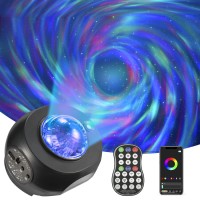 Newitee Galaxy Projector Star Lights Projector, Star Ceiling Night Light Projector With Bluetooth Speaker And Remote Control Barred Spiral Galaxy Projector For Bedroom Home Room