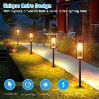 Urpower Solar Pathway Lights 6 Pack Ip65 Waterproof Outdoor Decorative Garden Lights Auto Onoff Solar Powered Landscape Path