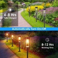 Urpower Solar Pathway Lights 6 Pack Ip65 Waterproof Outdoor Decorative Garden Lights Auto Onoff Solar Powered Landscape Path