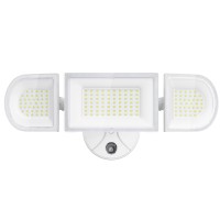 Imaihom 100W Dusk To Dawn Outdoor Lighting 9000Lm Led Flood Lights Outdoor 3 Adjustable Heads Security Lights With Photocell