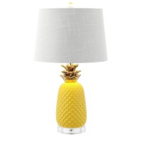 Jonathan Y Jyl4019D Pineapple 23 Classic Vintage Ceramic Led Table Lamp Modern Contemporary Bedside Desk Nightstand Lamp For Bed