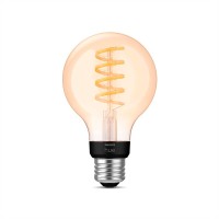 Philips Hue 60W G25 Soft Warm White Thin Filament Led Smart Globe-Shaped Bulb - Pack Of 1 - E26, Indoor - Control With Hue App - Compatible With Alexa, Google Assistant, And Apple Homekit