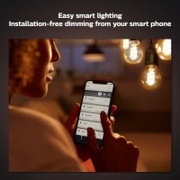 Philips Hue Smart 60W G25 Filament Led Bulb - Soft Warm White Light - 2 Pack - 550Lm - E26 - Indoor - Control With Hue App - Compatible With Alexa, Google Assistant And Apple Homekit.