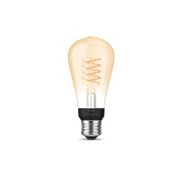 Philips Hue Smart 60W St19 Filament Led Bulb - Soft Warm White Light - 2 Pack - 550Lm - E26 - Indoor - Control With Hue App - Compatible With Alexa, Google Assistant And Apple Homekit.