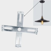 Dvecue 4Pieces Light Fixture Mounting Bracket For Ceiling Pendant Light Crossbar Kit Sconce Mounting Plate With Screws