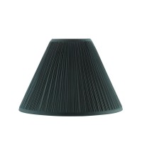 Aspen Creative 33193 Transitional Hardback Empire Shaped Mushroom Pleated Dark Green Spider Shade 6 Top X 16 Bottom X 12