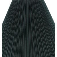 Aspen Creative 33193 Transitional Hardback Empire Shaped Mushroom Pleated Dark Green Spider Shade 6 Top X 16 Bottom X 12