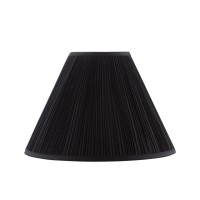 Aspen Creative 33192 Transitional Hardback Empire Shaped Mushroom Pleated Black Spider Shade 6 Top X 16 Bottom X 12 Slan