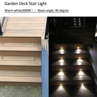 Aluminum Recessed Led Lights Kit 16 Pack, F1.02 Inch/26Mm Outdoor Deck Stair Lights 12V Low Voltage Waterproof Landscape Lighting 3000K Warm White For Wall Deck Steps Walkway Driveway Backyard