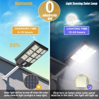 Insdea 3200W Led Solar Street Light Motion Sensor 320000Lm Dusk To Dawn Solar Lights For Outside Ip65 Waterproof Solar Flood L