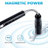 Manwald Rechargeable Magnetic Pickup Tool Christmas Gifts For Men Telescoping Magnetic Flashlights With Extendable Magnet Stic