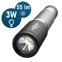 Ansmann Daily Use Led Torch 50B Including Micro Aaa Battery - Led Torch Ideal For Use In The Home Garden Car Workshop Or Camping - Handy & Robust 55 Lumen - 1600-0426