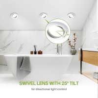 Asd 4 Inch Gimbal Retrofit Led Can Recessed Lighting 5Cct 27003000350040005000 Adjustable Dimmable Swivel Downlights 10W 120