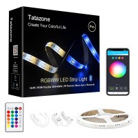 Tatazone Rgbww Bluetooth Led Strip Lights 328Ft Tunable White 3000K To 6500Krgb Led Light Strips Music Sync Color Changing I