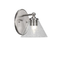 Capri 1 Light Wall Sconce Shown In Brushed Nickel Finish With 7