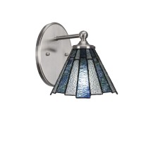 Capri 1 Light Wall Sconce Shown In Brushed Nickel Finish With 7