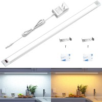 Wobane Under Counter Light, Plug In Light Bar,Under Cabinet Led Lighting, Hand Wave Activated,24Inch Led Light Bar For Kitchen,Shelf,Cupboard,Closet,Desk,Tunable Color 2700K To 6000K, 1 Panel