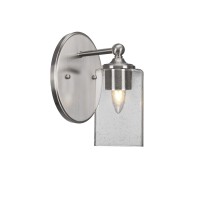 Capri 1 Light Wall Sconce Shown In Brushed Nickel Finish With 4