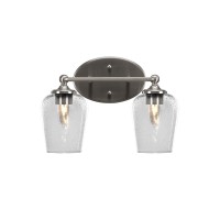 Capri 2 Light Bath Bar Shown In Brushed Nickel Finish With 5