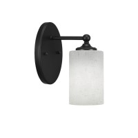 Capri 1 Light Wall Sconce Shown In Matte Black Finish With 4