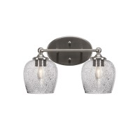 Capri 2 Light Bath Bar Shown In Brushed Nickel Finish With 6