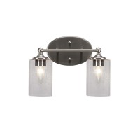 Capri 2 Light Bath Bar Shown In Brushed Nickel Finish With 4