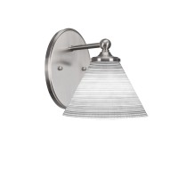 Capri 1 Light Wall Sconce Shown In Brushed Nickel Finish With 7